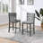 Transitional Style Gray Finish 5pc Counter Height Dining Table Set-1867330325
