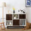 Buffet en bois avec compartiments de rangement