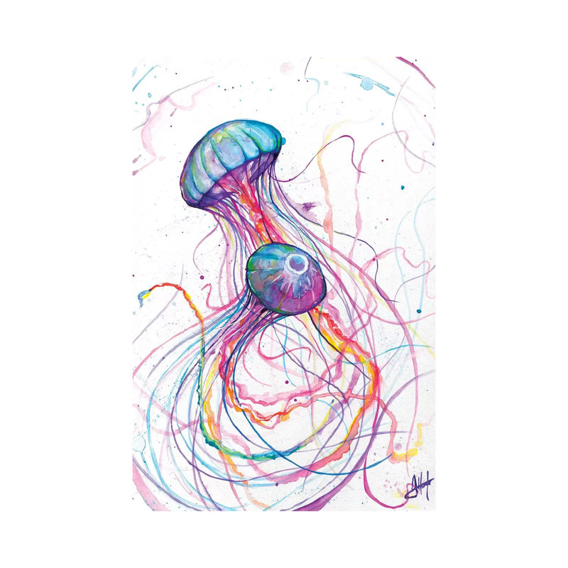 Art You You Jelly, Toile tendue, H 18 po x l 12 po x 1,5 po
