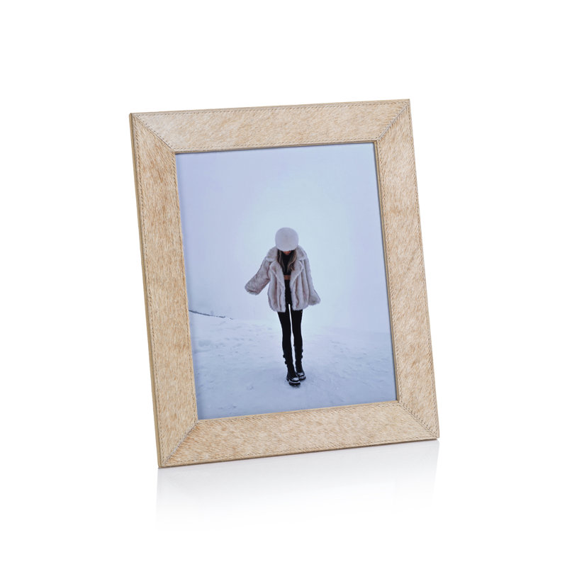 Cadre photo en cuir Rutbeek, Brun clair, 8 po x 10 po