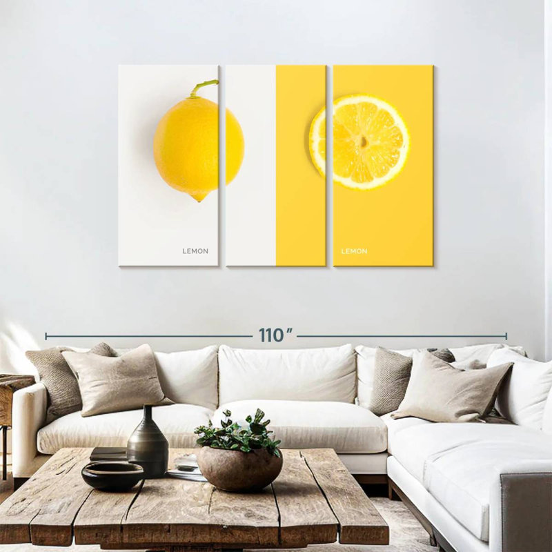 Yarlin Lemon, 48" H x 74" W