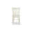3 Piece Kitchen Table Set for Small Spaces Contains a Round Dining Room Table with Pedestal and 2 Dining Chairs, Linen White-217143560-217143561-217143668