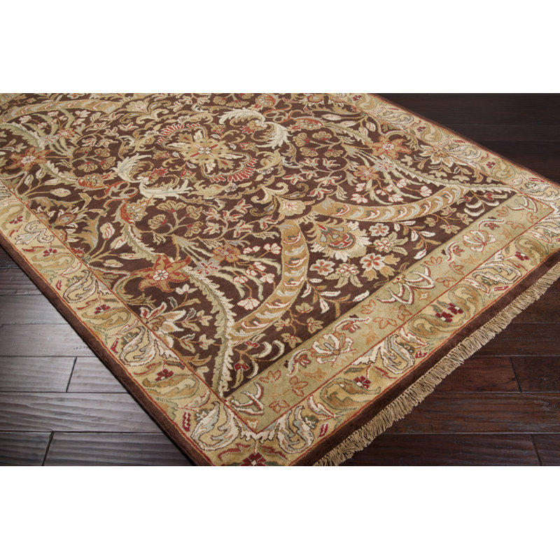 Barlett Wool Oriental Indoor Rug, Rectangle 7'9" x 9'9"