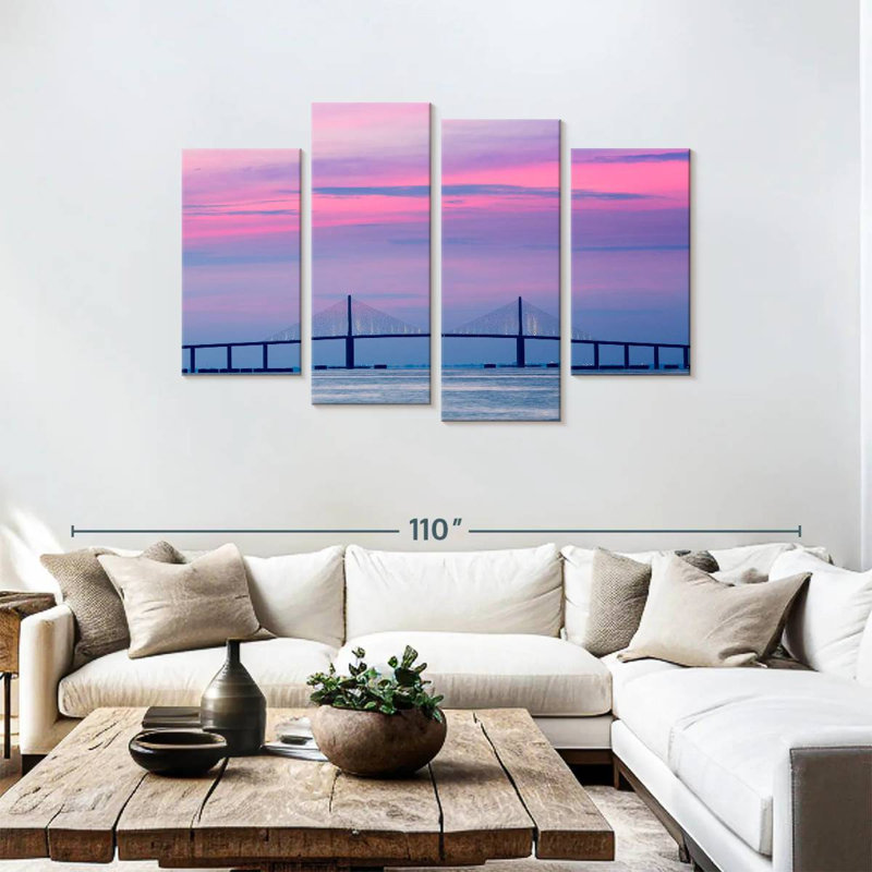 Lilie Pastel Sky Bridge, 48'' H x 75'' W