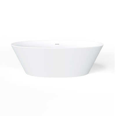 66.9'' x 33.5'' Freestanding Soaking Solid Surface Bathtub