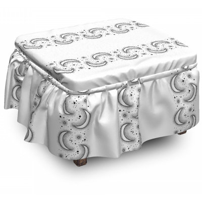 Housse pour repose-pieds à coussins carrés