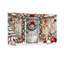 Porte de Noël avec couronne et décorations de Noël-687498054