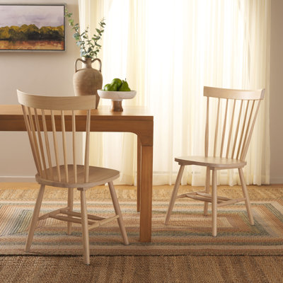 Chaise d'appoint à dossier Windsor en bois massif Matanna