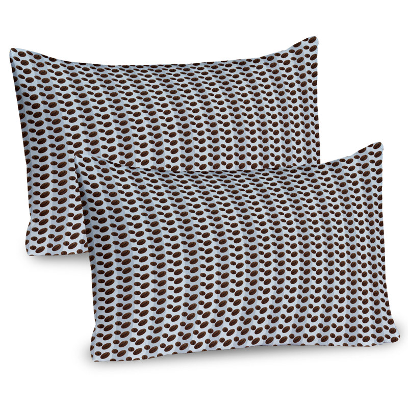 Ensemble de 2 coussins décoratifs Ambesonne Espresso - bleu pâle / bleu pâle