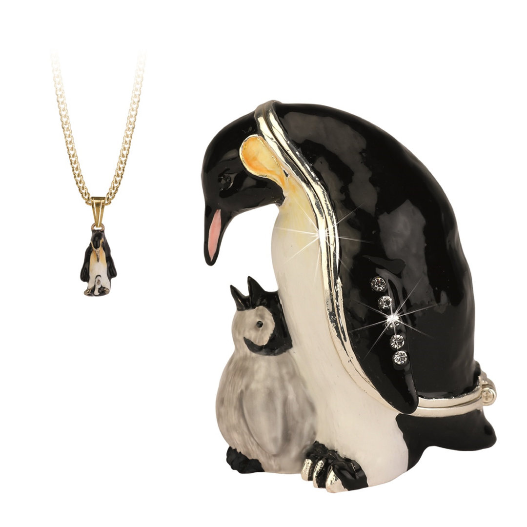 Degerge Secrets Penguin Trinket Box