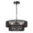 Caytlen 21.65" 5-Light Dimmable Hand-Woven Drum Chandelier-288478972