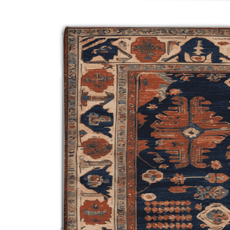 Tapis turc intérieur et extérieur brun, Rectangulaire 2 pi x 3 pi