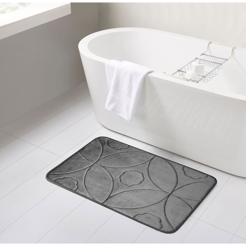 Tapis pour salle de bain , Sarcelle, L 20 po x L 32 po