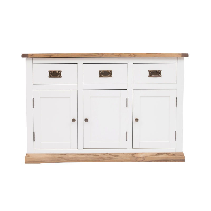 Corda 120cm Sideboard, White/Brown