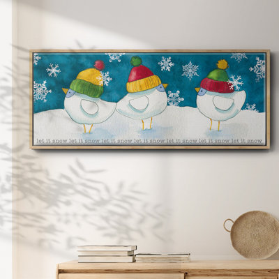 Joyeux bonhommes de neige - Toile encadrée