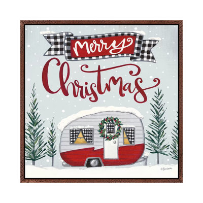 Merry Christmas Camper 1 Piece Wall Art on Canvas