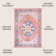 Ville Ornate Medallion Machine-Washable Terracotta/Navy Rug