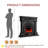 50” W Roman Column Fireplace Mantel – Solid Wood Classic Mantel For Living Room Or Bedroom-1062785469