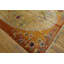 Light Color Oval Shape Field Antique Art Deco Chinese Floral Hand Knotted Rug
