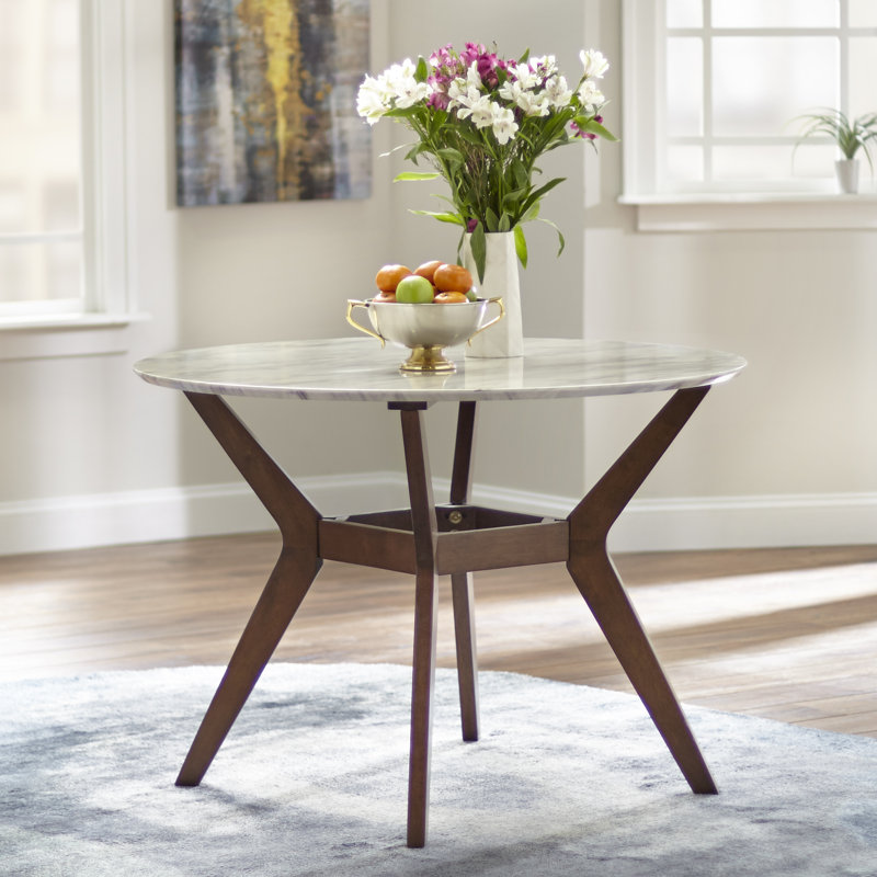 Oak Park Round with Solid Wood Base Dining Table