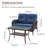Hou Wicker 2 - Person Patio Conversation Set with Cushions-689711932