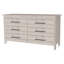 Commode double à six tiroirs Luxor, quatre pieds-211298826