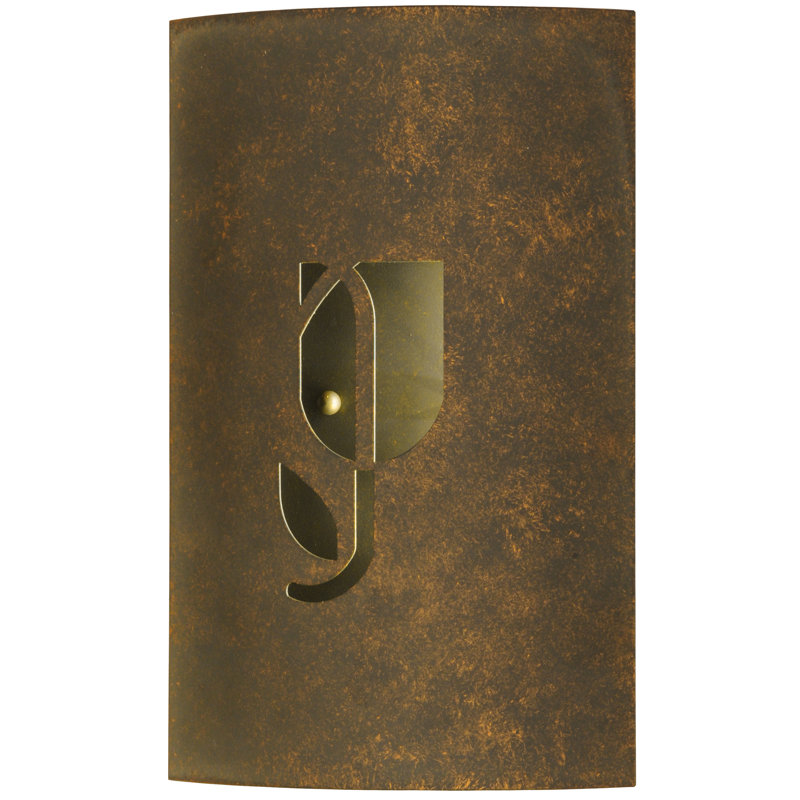 Country Inn Gold Metal LED Wall Sconce with Black Shade