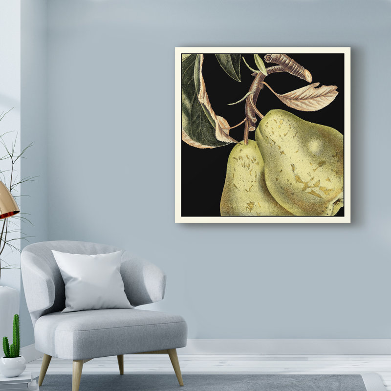 « spectaculaire poire », reproduction d’impression sur toile tendue, H 14 po x l 14 po x P 2 po