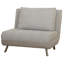 Fauteuil futon simple à dossier coussiné