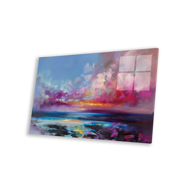Arran, impression lumineuse sur verre acrylique, H 16 po x l 24 po x P 0,25 po