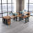 83" Reversible L-Shaped Desk With Rolling File Cabinet & Drawers - Large Executive Corner Desk, Home Office Workstation-1504293639