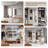Malesha Large Modern Full Length Arched Aluminum Alloy Framed Floor Mirror-344613383-344613379