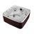 Lifesmart Spas LS600DX 230 Volt 7-Person 65-Jet Square Hot Tub with Ozonator