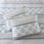 Ensemble de courtepointe matelassée 3 pièces en coton toutes saisons, format Aqua King/Cal King-135101255-135101257