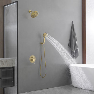 Système de douche complet avec valve brute