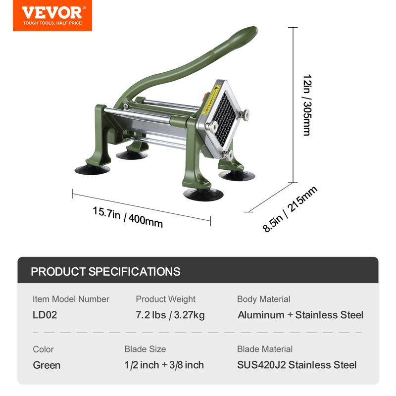 VEVOR Stainless Steel French Fry Cutter