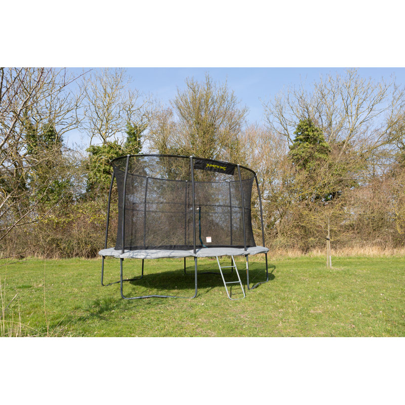 8ft x 11.5ft JumpKing Oval Combo Pro Trampoline with Safety Enclosure