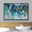" Textured Effect Teal Abstract Geometric Blue Tones Shapes "-98179857-98179859