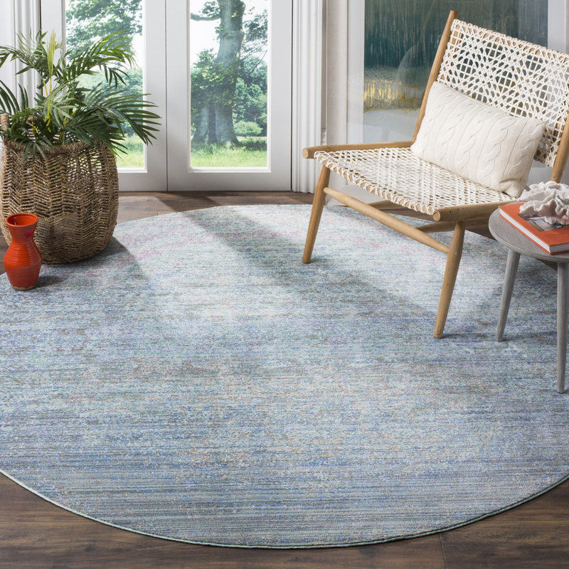 Hallerson Performance Abstract Rug, Round 6'7"