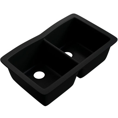 Double Bowl Undermount Granite Composite Kitchen Sink