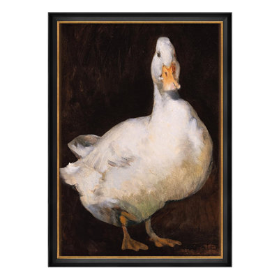 " Realistic Portrait Of A Goose Illustrations Impressionism Framed Wall Art Decoration "