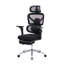 Fauteuil de bureau ergonomique avec support lombaire à massage, appui-tête 4D et accoudoirs 5D, dossier réglable haut et profondeur d'assise