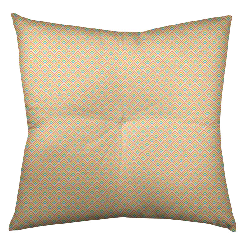Coussin de sol Katelyn Elizabeth, 30 po x 30 po, Rose / Bois