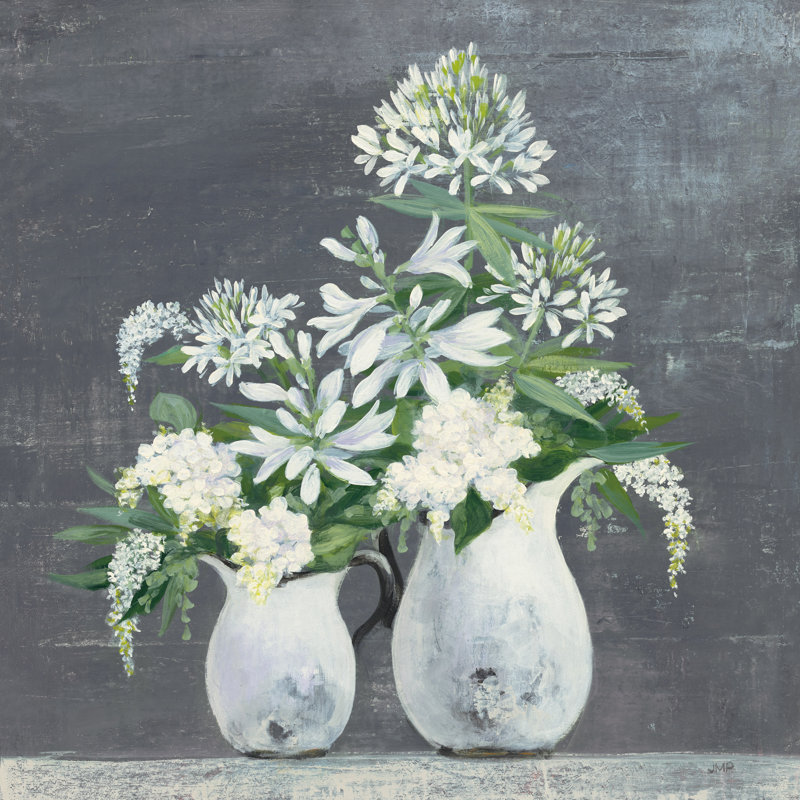 Late Summer Bouquet III by Julia Purinton - No Frame Painting on Canvas, 30cm H x 30cm W