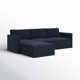 Deirdre 4 - Piece Modular Upholstered Reversible Chaise L-Sectional