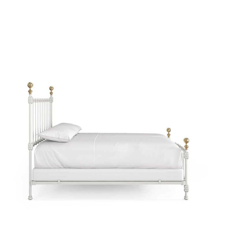 151 Palatial Bed | Complete Standard, King, Gunmetal/Antique Gold
