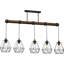 Dewart 5 - Light Black/Brown Geometric Pendant