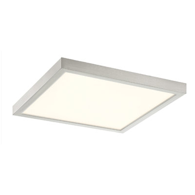 Plafonnier encastré troy DEL - carré, 15 W, 5 CCT, noir