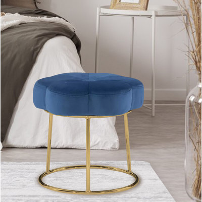 Velvet Ottoman