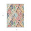 Tapis extérieur lavable à motifs géométriques cuivré orange 10 pi x 14 pi